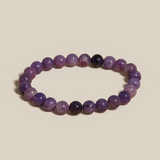 Lepidolite Mala Bead Bracelet