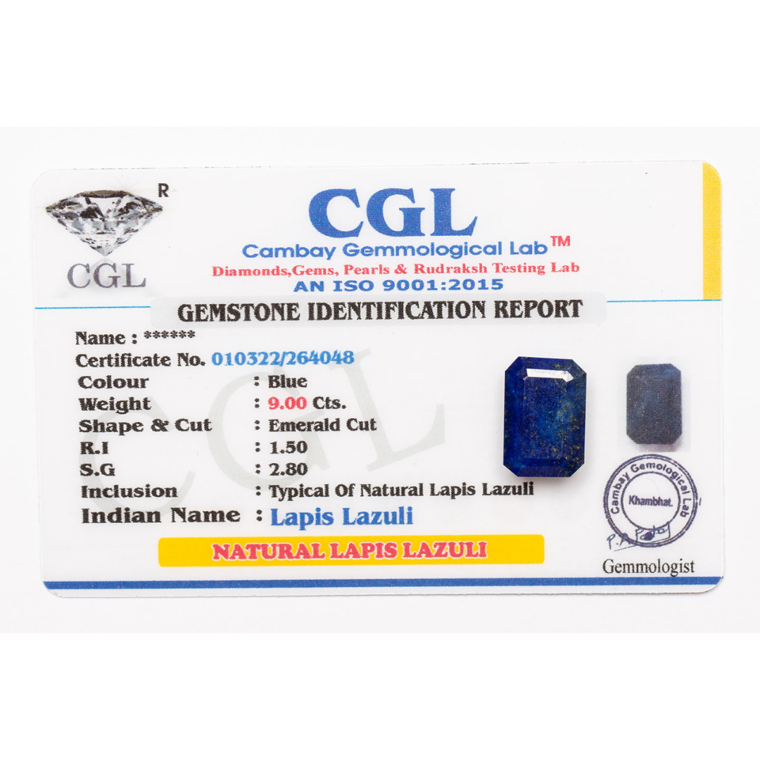 Lapis Lazuli Gemstone Identification Report