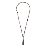 Ambarya Good health - Bloodstone Mala Bead Necklace on white background