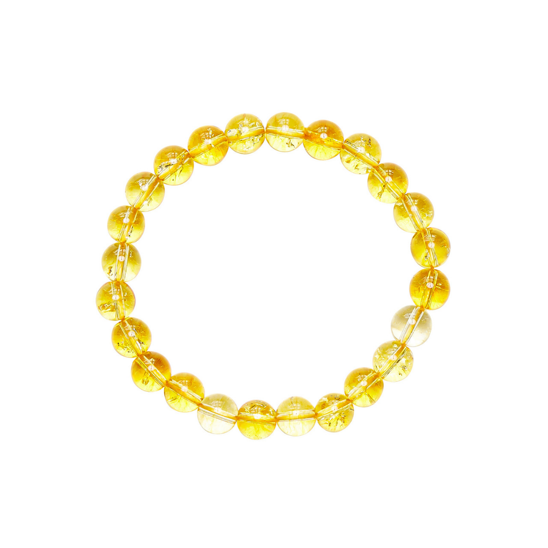  Citrine crystal Mala Bead bracelet