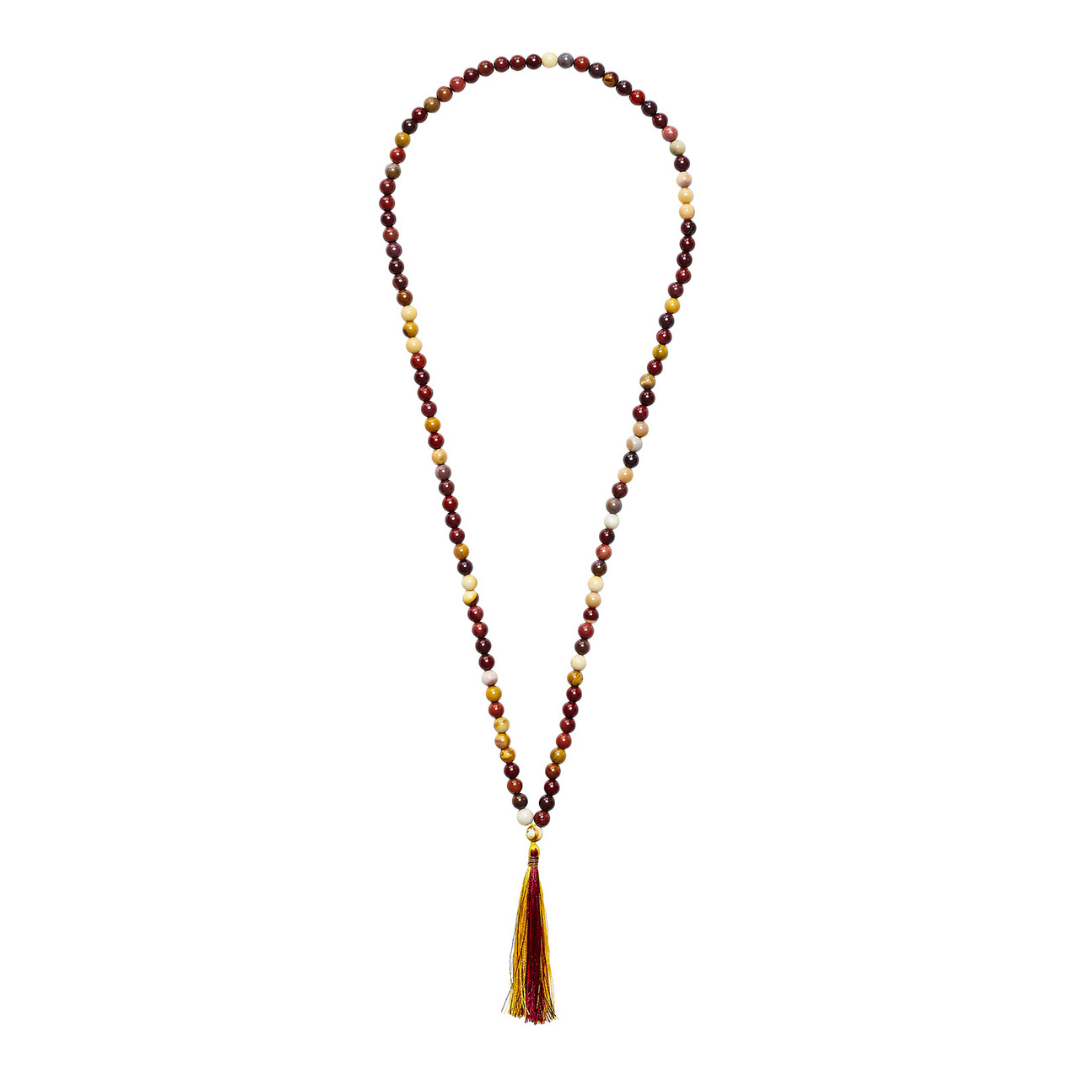 Mookaite crystal Mala Bead necklace